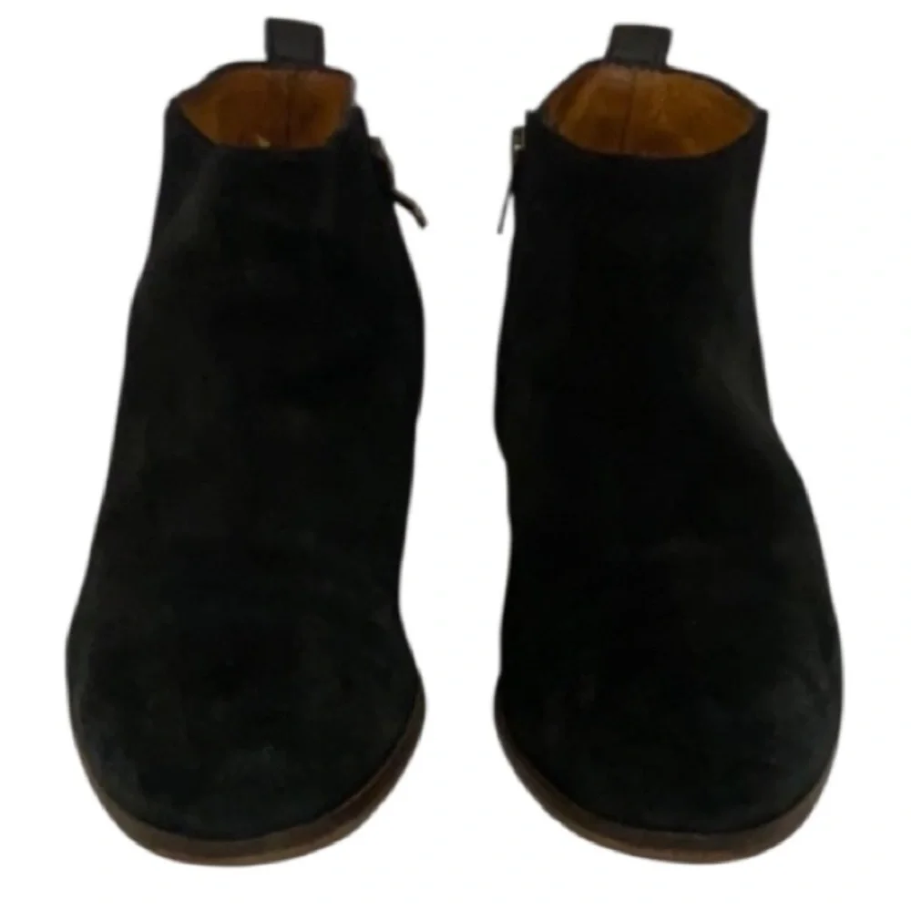Authentic Madewell black leather & suede designer ankle boots Sz 10